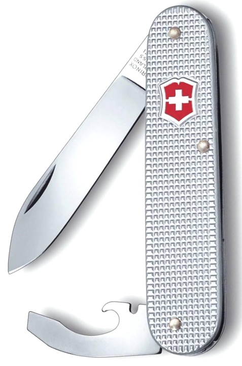 Нож Victorinox Alox Bantam, 84 мм, 5 функций, рифлёный алюминий