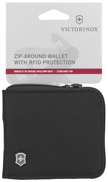  Бумажник VICTORINOX TA 5.0 Zip-Around Wallet с RFID защитой, чёрный, нейлон, 11x1x10 см