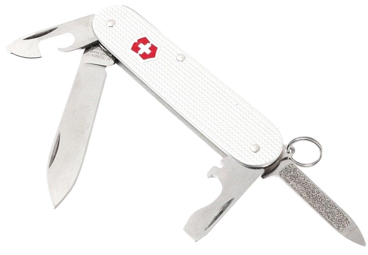 Нож Victorinox Cadet Alox, 84 мм, 9 функций, рифлёный алюминий