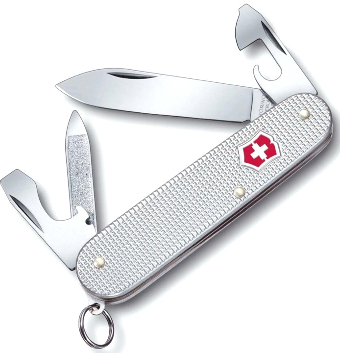 Нож Victorinox Cadet Alox, 84 мм, 9 функций, рифлёный алюминий