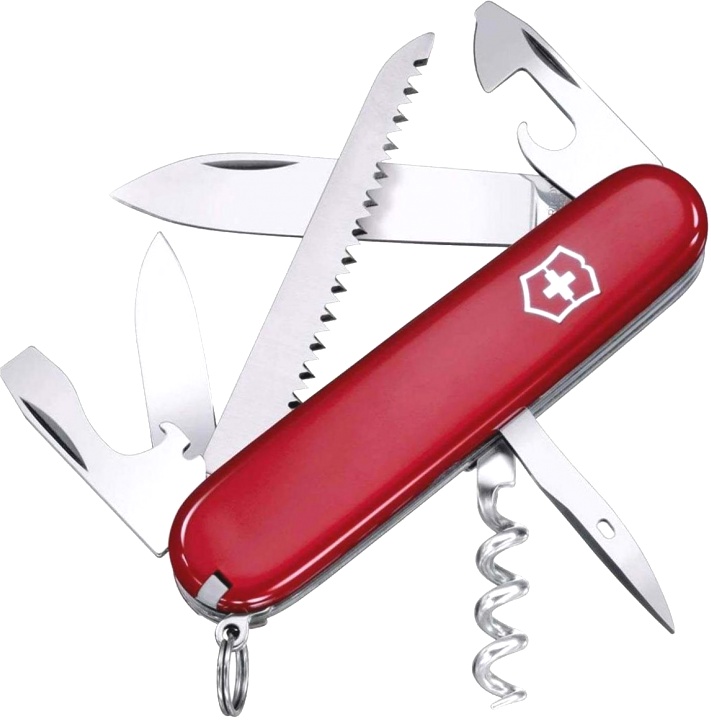 Нож Victorinox Camper, 91мм, 13 функций, красный