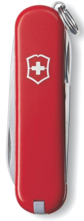 Нож-брелок Victorinox Classic, 58 мм, 7 функций, красный