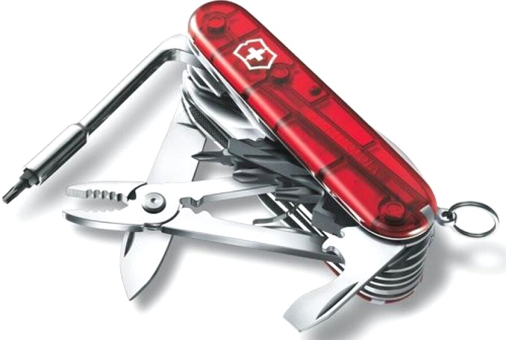 Нож Victorinox CyberTool, 91 мм, 41 функция, полупрозрачный красный