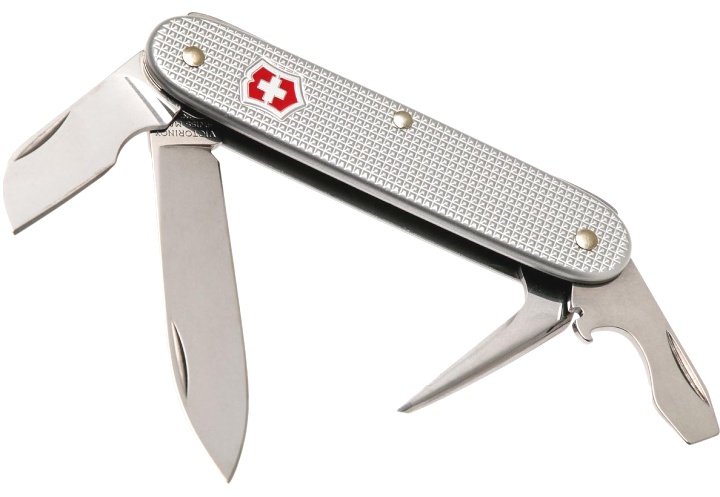 Нож Victorinox Electrician, 93 мм, 7 функций, рифлёный алюминий