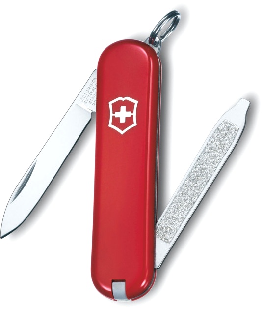 Нож-брелок Victorinox Escort, 58 мм, 6 функций, красный