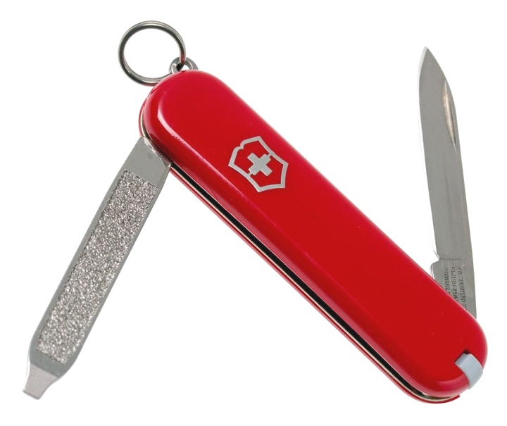 Нож-брелок Victorinox Escort, 58 мм, 6 функций, красный