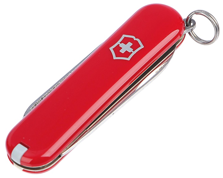 Нож-брелок Victorinox Escort, 58 мм, 6 функций, красный