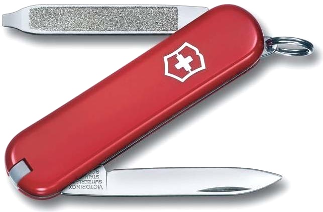 Нож-брелок Victorinox Escort, 58 мм, 6 функций, красный