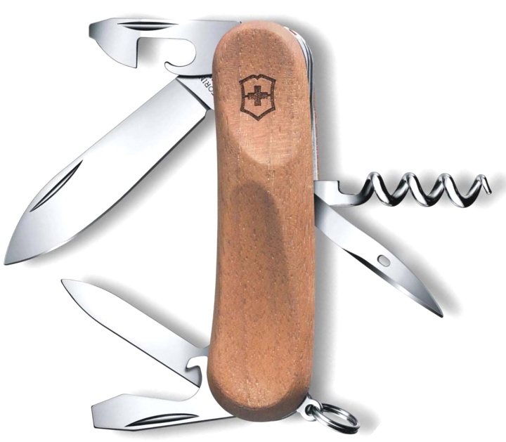 Нож Victorinox Evowood 10, 85 мм, 11 функций, дерево