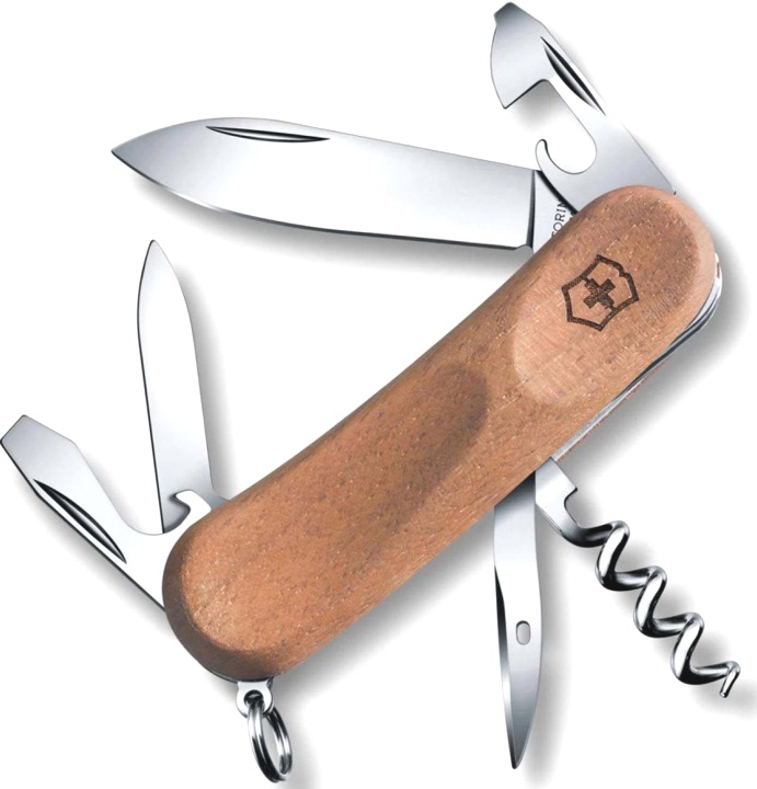 Нож Victorinox Evowood 10, 85 мм, 11 функций, дерево