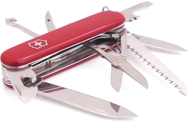 Нож Victorinox Huntsman, 91 мм, 15 функций, красный