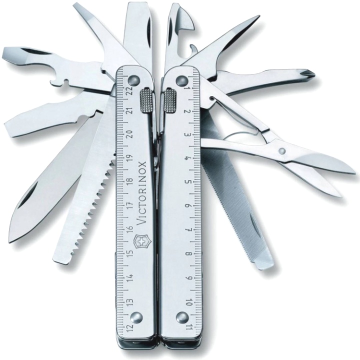  Мультитул Victorinox SwissTool 27, 115 мм, 27 функций, кожаный чехол