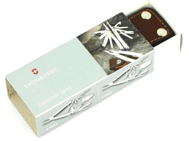  Мультитул Victorinox SwissTool Spirit II, 105 мм, 26 функций, кожаный чехол