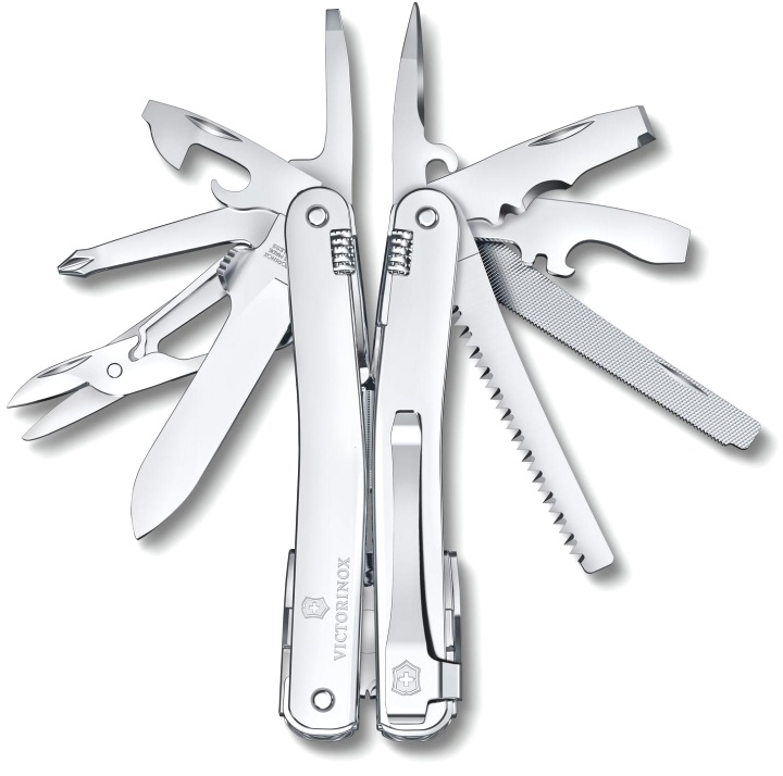  Мультитул Victorinox SwissTool Spirit MX Clip,105мм., 24функции, серебристый, подар.коробка