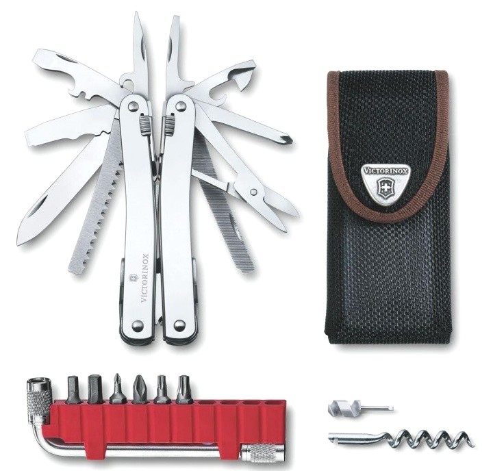  Мультитул Victorinox SwissTool Spirit X Plus, 105 мм, 35 функций, нейлоновый чехол