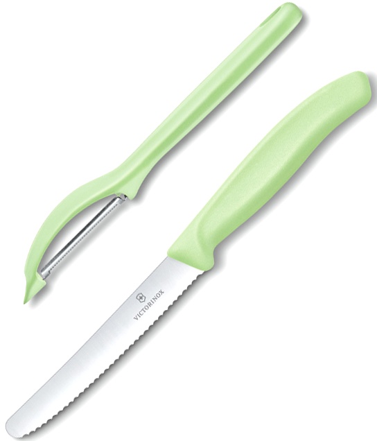  Набор кухонных ножей Victorinox Swiss Classic Trend Colors, 2 предмета, Light Green