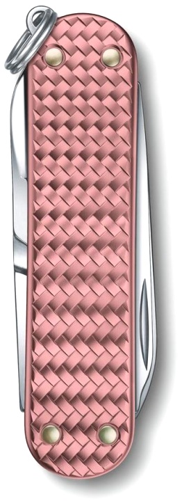  Нож-брелок Victorinox Classic SD Precious Alox Gentle Rose, 58 мм, 5 функций, розовый