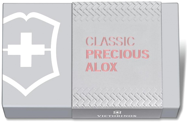  Нож-брелок Victorinox Classic SD Precious Alox Gentle Rose, 58 мм, 5 функций, розовый