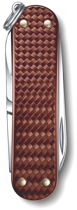  Нож-брелок Victorinox Classic SD Precious Alox Hazel Brown, 58 мм, 5 функций, коричневый