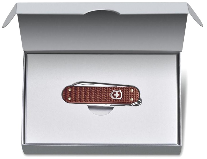  Нож-брелок Victorinox Classic SD Precious Alox Hazel Brown, 58 мм, 5 функций, коричневый