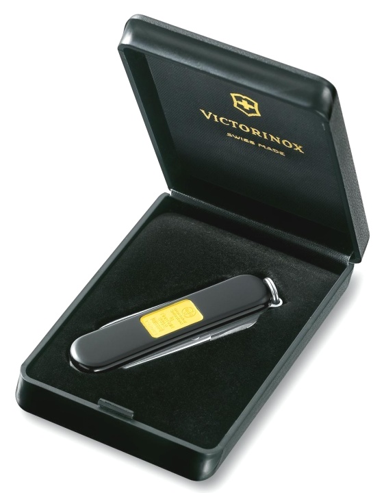  Нож-брелок Victorinox Classic “Union Bank of Switzerland“, 58 мм, 7 функций, черный