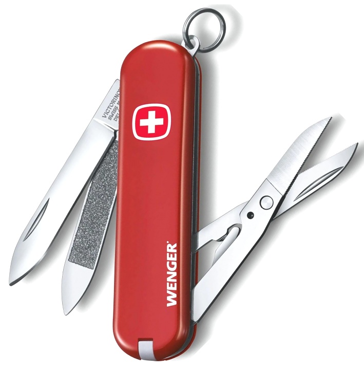  Нож-брелок Victorinox Executive, 65 мм, 7 функций, красный 