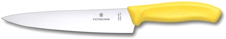  Нож для разделки универсальный Victorinox, лезвие прямое с заостренным кончиком 19 см, желтый