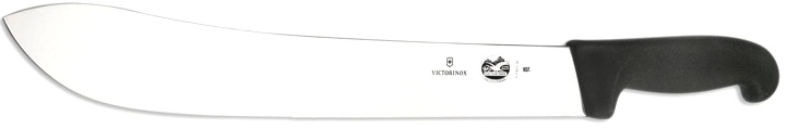  Нож кухонный Victorinox Swibo, стальной, разделочный, лезвие 360мм, прямая заточка, черный