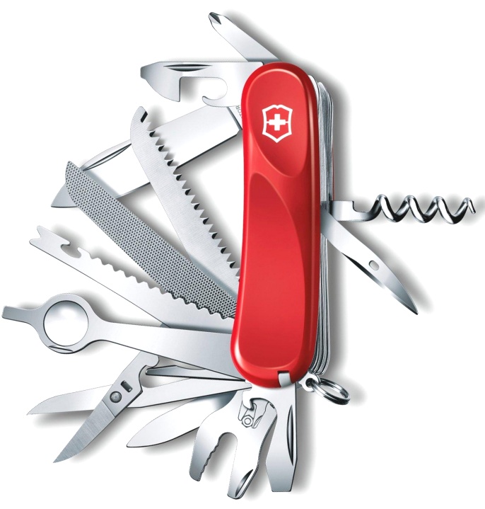 Нож Victorinox Evolution 28, 85 мм, 23 функции, красный