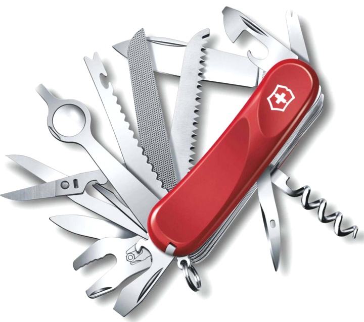 Нож Victorinox Evolution 28, 85 мм, 23 функции, красный