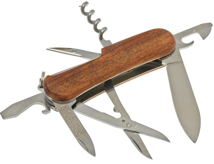  Нож Victorinox Evowood 14, 85 мм, 12 функций, дерево