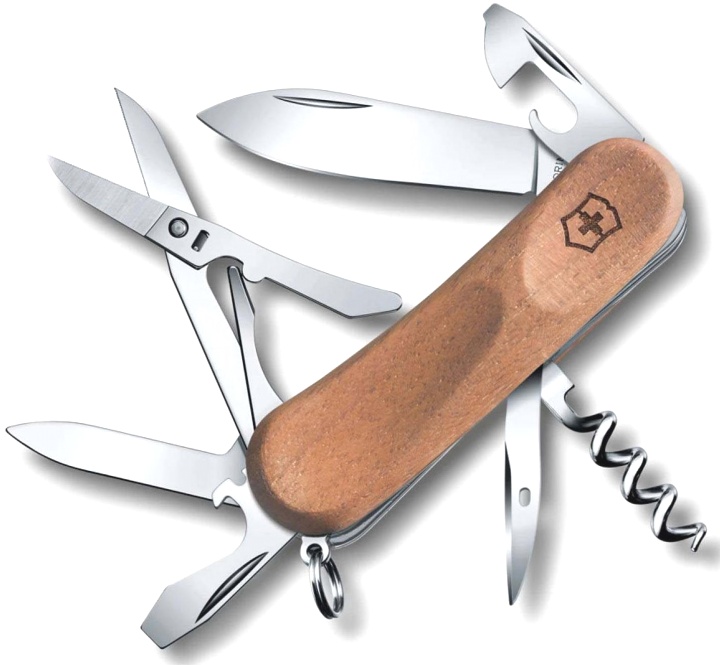  Нож Victorinox Evowood 14, 85 мм, 12 функций, дерево