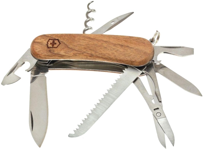 Нож Victorinox Evowood 17, 85 мм, 13 функций, дерево