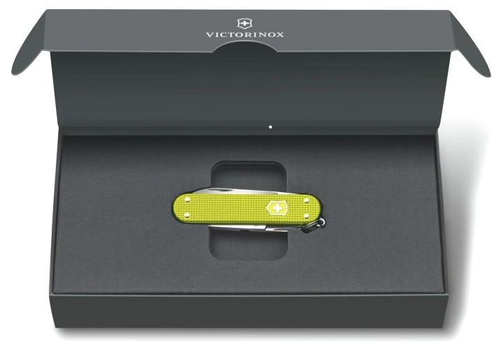  Нож перочинный Victorinox Alox Classic, 58мм., 5функций, желтый, подар.коробка