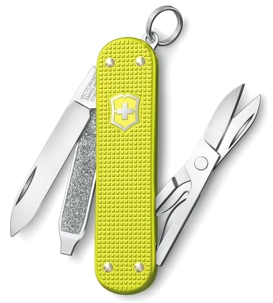  Нож перочинный Victorinox Alox Classic, 58мм., 5функций, желтый, подар.коробка