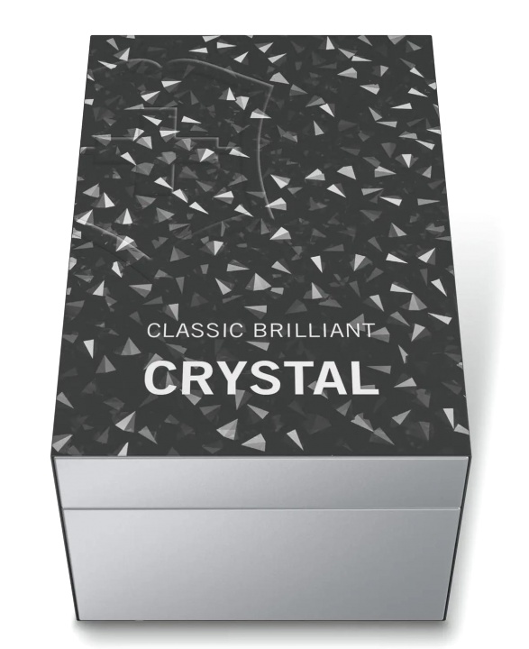  Нож перочинный Victorinox Classic Brilliant Crystal, 58мм., 5функц., черный/серебристый, подар.коробка