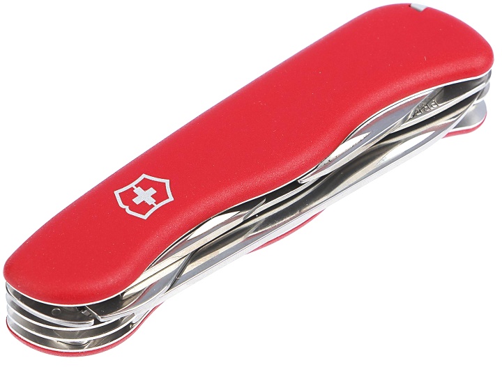  Нож Victorinox Outrider, 111 мм, 14 функций, с фиксатором лезвия, красный