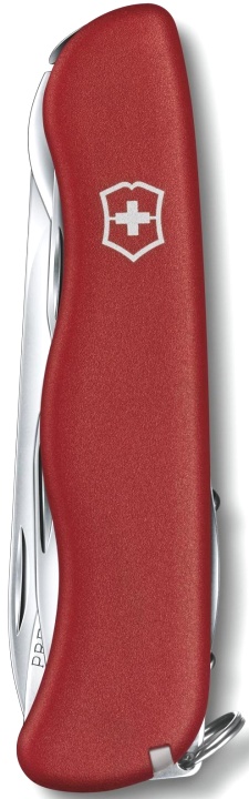  Нож перочинный Victorinox Picknicker, 111 мм, 11 функций, с фиксатором лезвия, красный