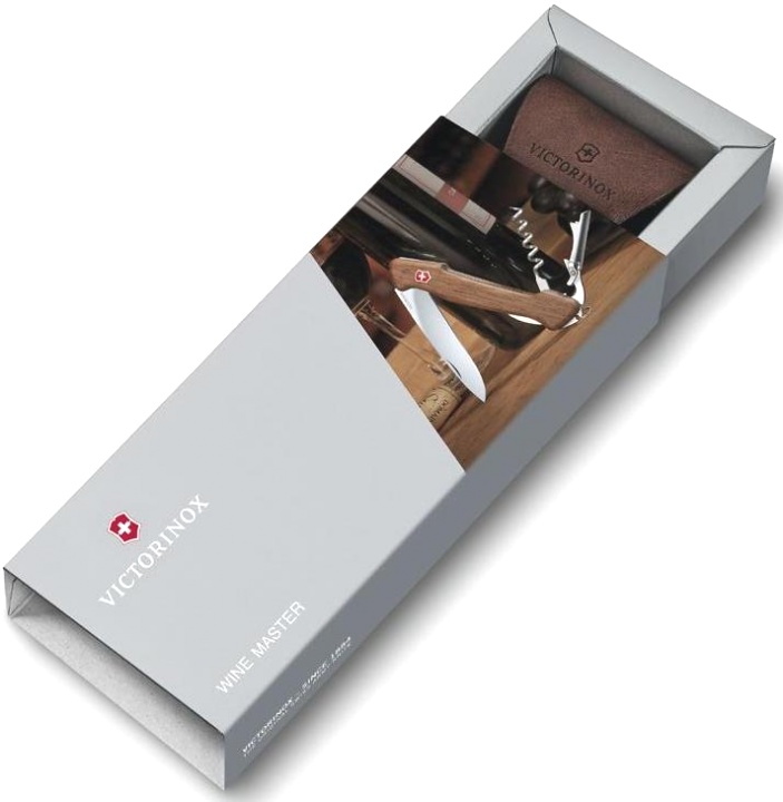  Нож Victorinox Wine Master, 130 мм, 6 функций, с фиксатором лезвия, оливковое дерево