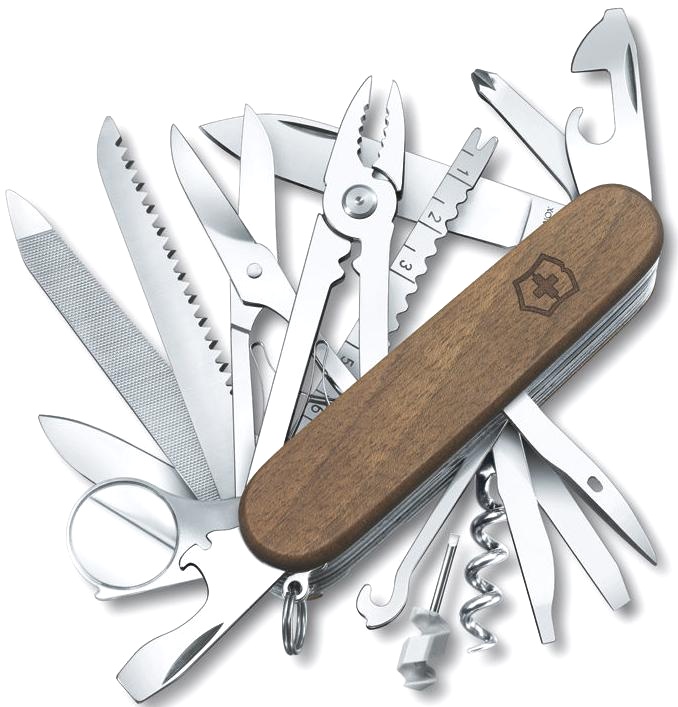  Нож складной Victorinox SwissChamp Wood, 91мм, 29 функций, дерево