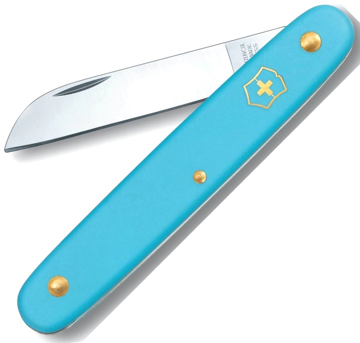  Нож Victorinox EcoLine Floral, 155 мм, 1 функция, голубой