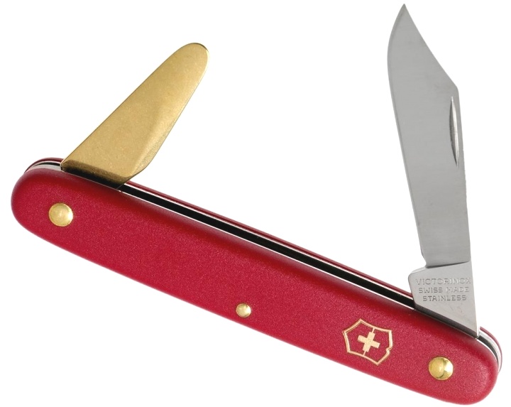  Нож Victorinox EcoLine Garden, 155 мм, 2 функция, красный