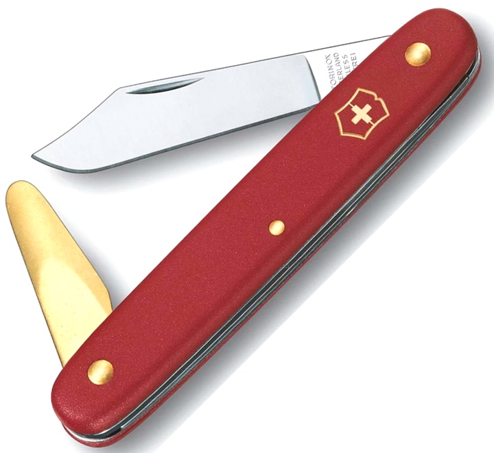  Нож Victorinox EcoLine Garden, 155 мм, 2 функция, красный