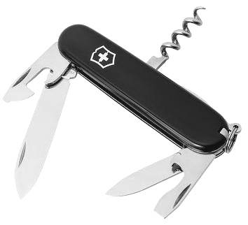  Нож Victorinox Spartan, 91 мм, 12 функций, черный, блистер