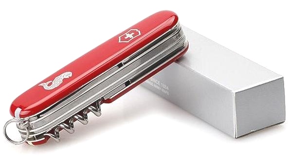 Нож Victorinox Angler, 91 мм, 19 функций, красный 