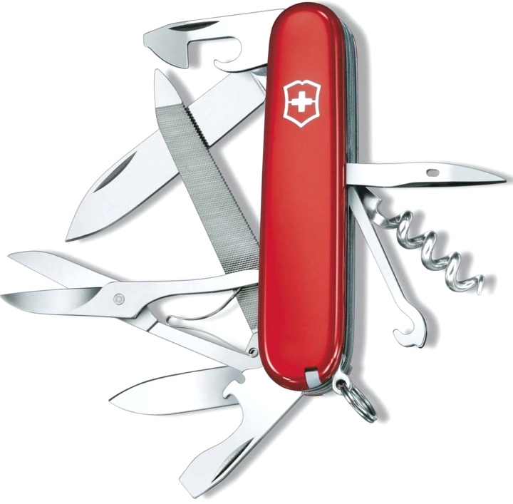 Нож Victorinox Mountaineer, 91 мм, 18 функций, красный