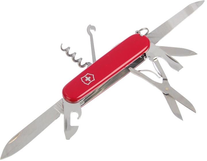 Нож Victorinox Mountaineer, 91 мм, 18 функций, красный