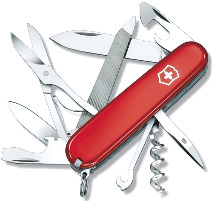 Нож Victorinox Mountaineer, 91 мм, 18 функций, красный