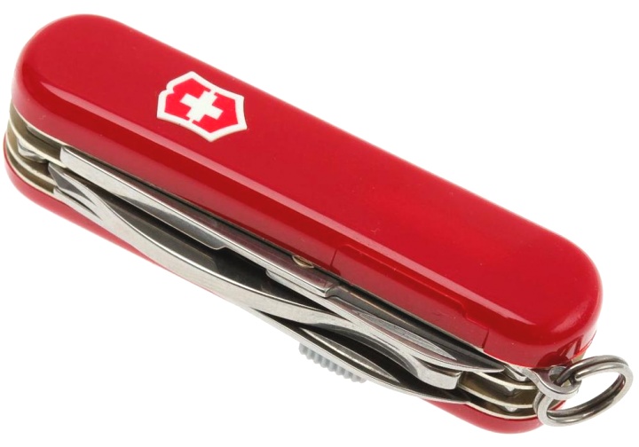  Нож-брелок Victorinox MiniChamp, 58 мм, 17 функций, красный