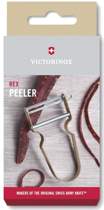  Овощечистка VICTORINOX REX, поворотное лезвие из нержавеющей стали, цвет кешью